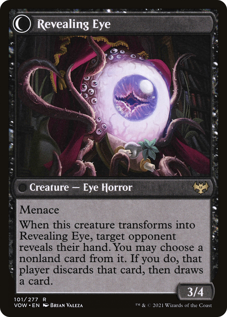 Image of Concealing Curtains (VOW-101) - Innistrad: Crimson Vow: (Double Faced Transform)