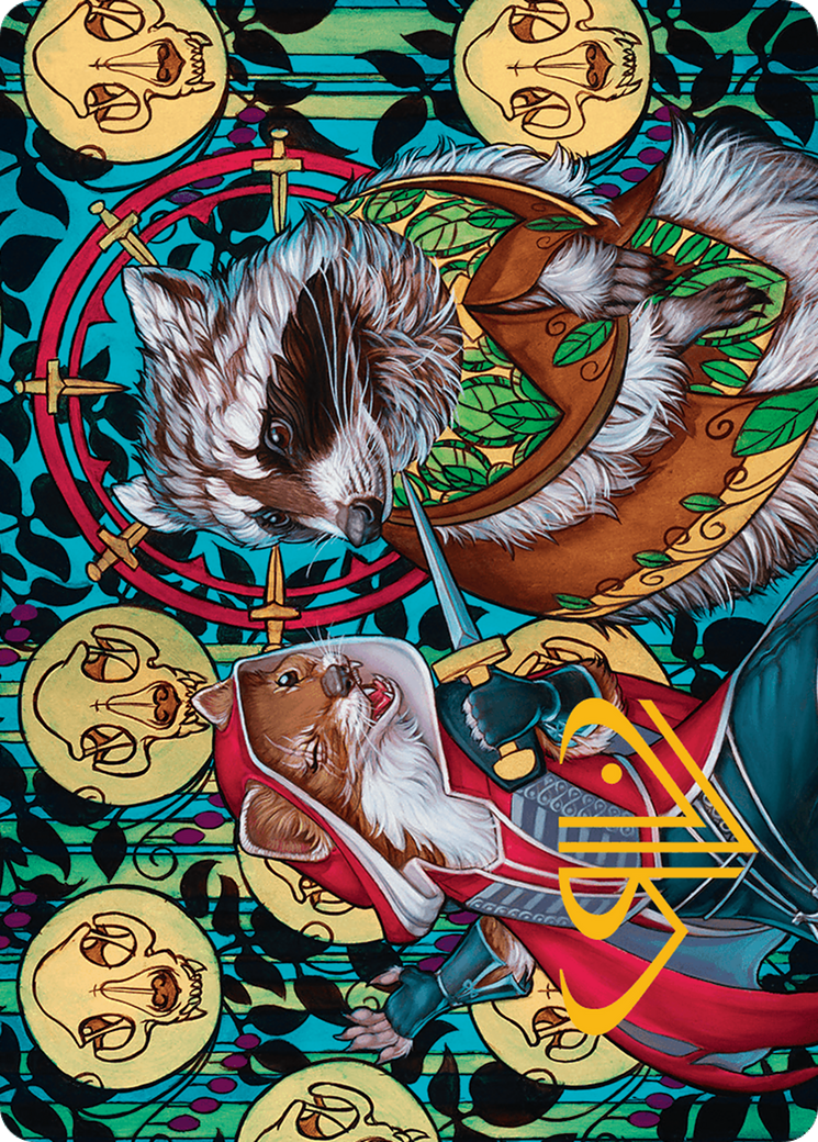 Image of Ruthless Negotiation // Ruthless Negotiation (ABLB-016) - Bloomburrow Art Series (Borderless) Foil