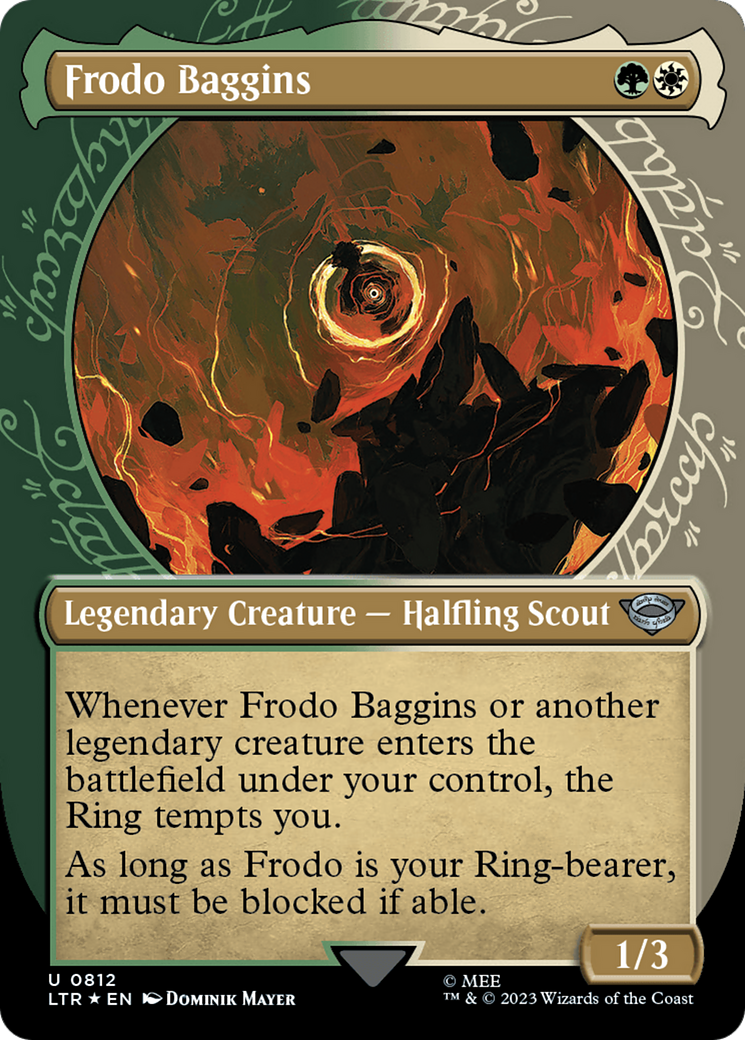 Image of Frodo Baggins (Showcase) (Surge Foil) (LTR-812) - The Lord of the Rings: Tales of Middle-earth: (Showcase) (Borderless) Foil