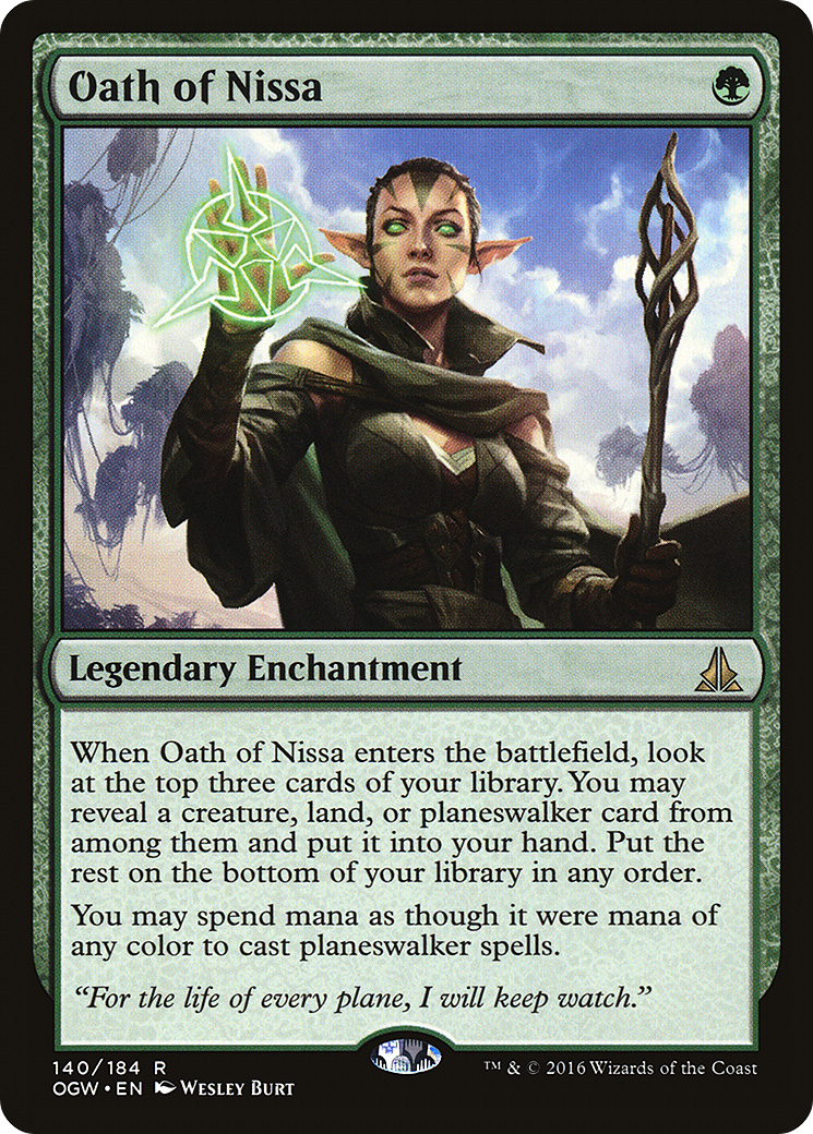 Image of Oath of Nissa (OGW-140) - Oath of the Gatewatch Foil