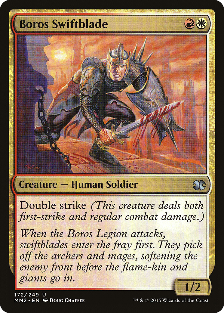 Image of Boros Swiftblade (MM2-172) - Modern Masters 2015 Foil