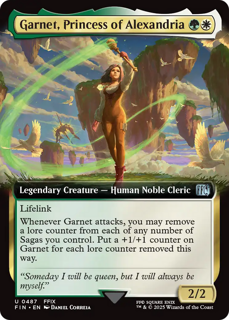 Image of Garnet, Princess of Alexandria (Extended Art) (FIN-487) - FINAL FANTASY: (Extended Art) Foil