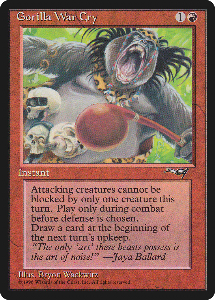 Image of Gorilla War Cry (Red Club) (ALL-109) - Alliances