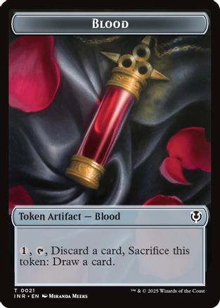Image of Blood // Vampire (0007) Double-Sided Token (INR-21 // 7) - Innistrad Remastered Foil
