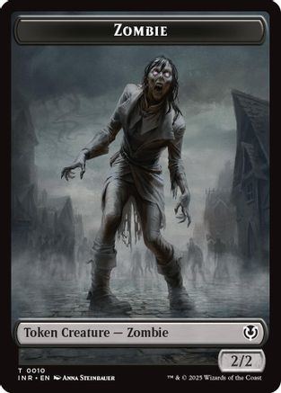 Image of Zombie (0010) // Blood Double-Sided Token (INR-10 // 21) - Innistrad Remastered
