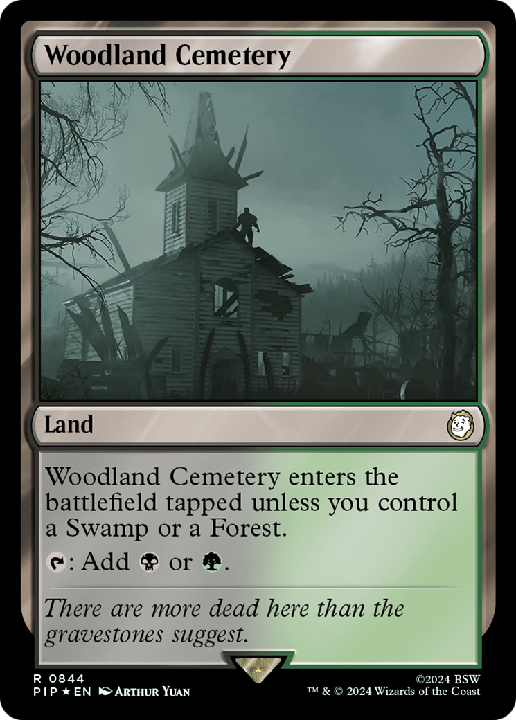 Image of Woodland Cemetery (Surge Foil) (PIP-844) - Fallout Foil