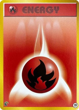 Image of Basic Fire Energy - 19 (19) - Intro Pack Neo Chikorita