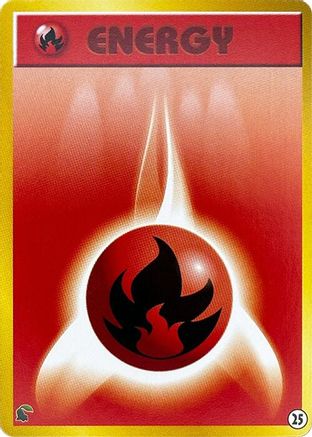 Image of Basic Fire Energy - 25 (25) - Intro Pack Neo Chikorita