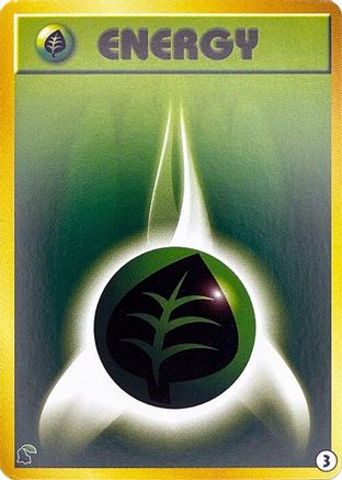 Image of Basic Grass Energy - 3 (3) - Intro Pack Neo Chikorita
