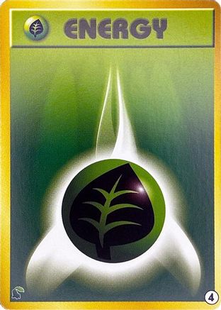 Image of Basic Grass Energy - 4 (4) - Intro Pack Neo Chikorita