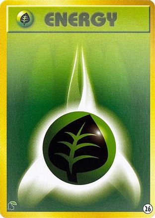 Image of Basic Grass Energy - 26 (26) - Intro Pack Neo Chikorita