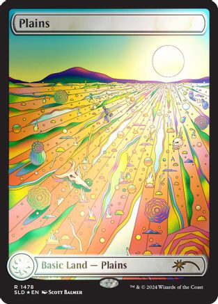 Image of Plains (1478) (Rainbow Foil) (SLD-1478) - Secret Lair Drop Series Foil