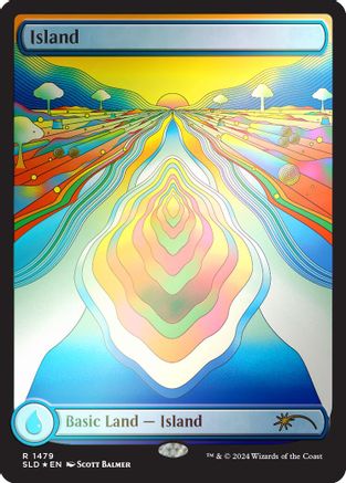 Image of Island (1479) (Rainbow Foil) (SLD-1479) - Secret Lair Drop Series Foil