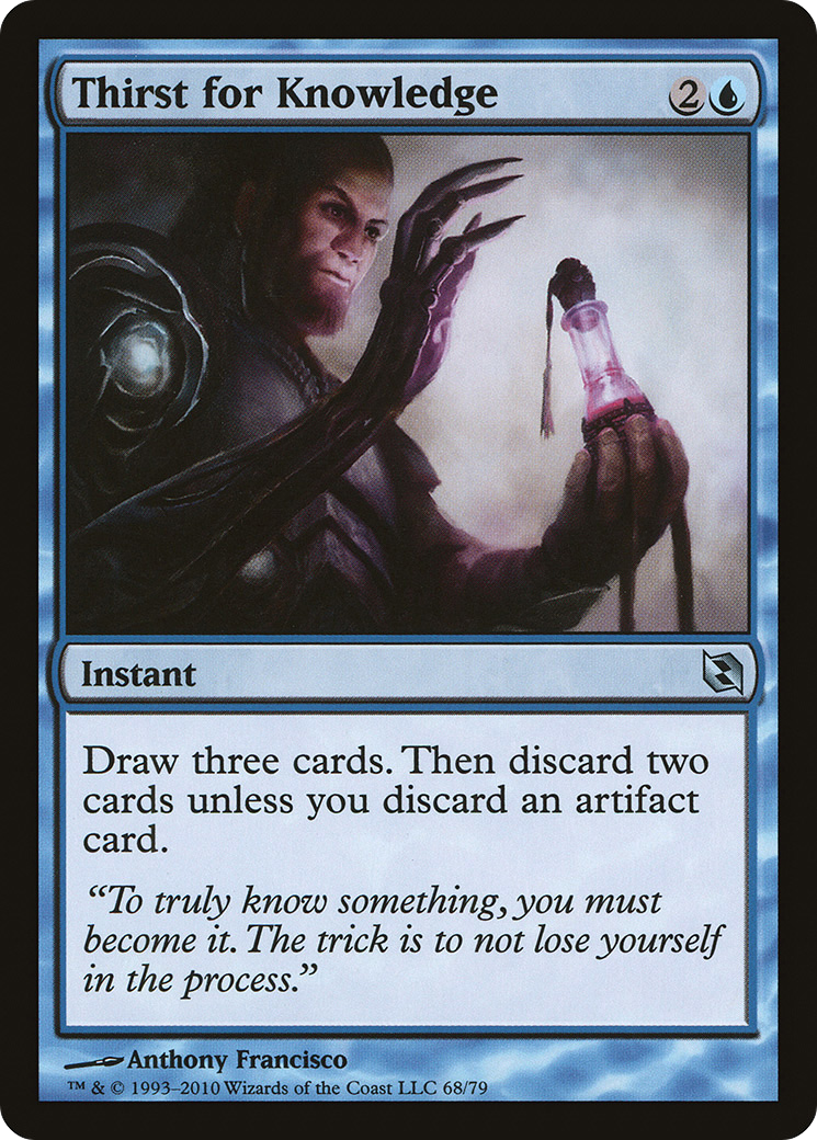 Image of Thirst for Knowledge (DDF-068) - Duel Decks: Elspeth vs. Tezzeret