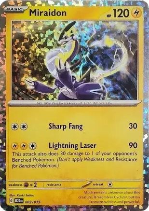 Image of Miraidon 003  - Holofoil McDonalds Promos 2024 - Promo