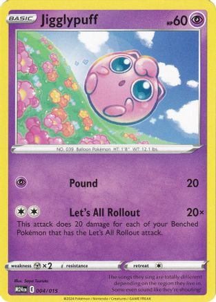 Image of Jigglypuff 004  McDonalds Promos 2024 - Promo