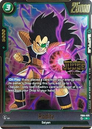 Image of Raditz (Judge Pack (Store Judge) 03) (FB04-072) - Tournament and Championship Promos Holofoil