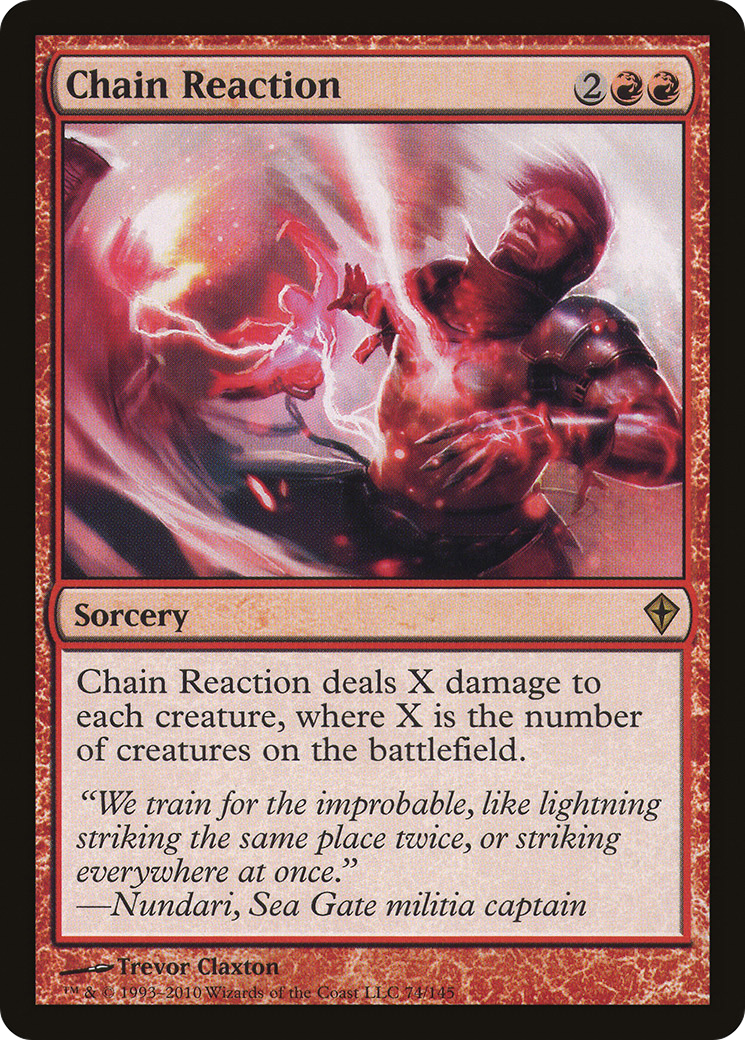 Image of Chain Reaction (WWK-074) - Worldwake Foil