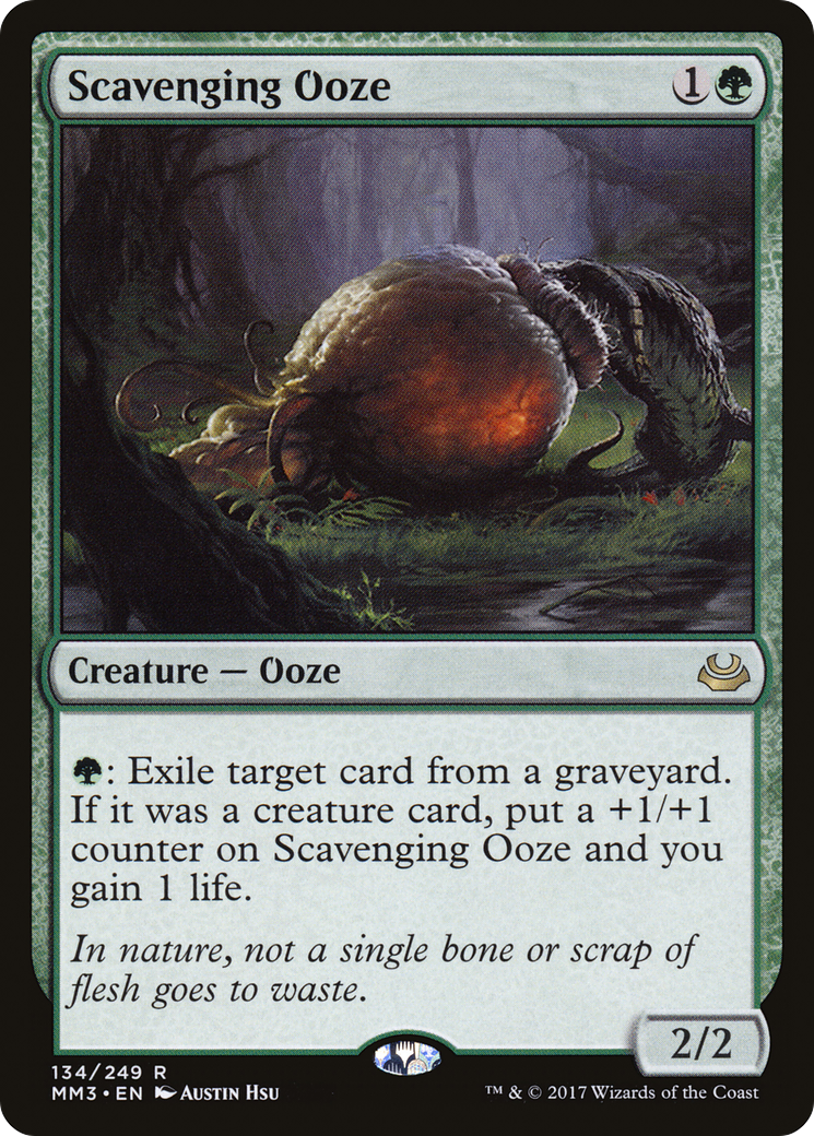 Image of Scavenging Ooze (MM3-134) - Modern Masters 2017 Foil