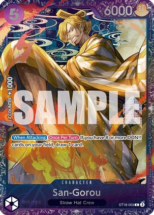 Image of San-Gorou (Treasure Cup 2025) (ST18-003) - One Piece Promotion Cards Foil