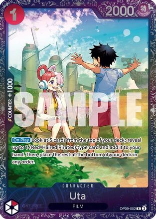 Image of Uta (Treasure Cup 2025) (OP09-002) - One Piece Promotion Cards Foil