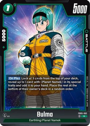 Image of Bulma - FB05-062 (FB05-062) - New Adventure Holofoil