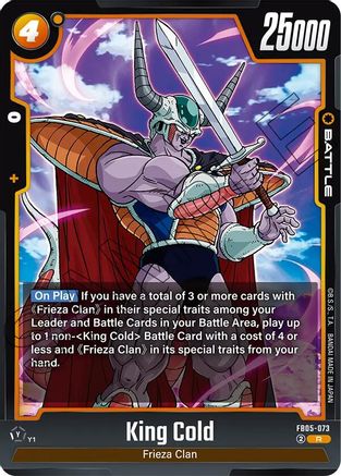 Image of King Cold (FB05-073) - New Adventure Holofoil