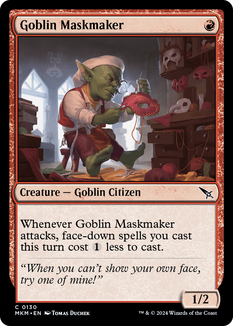 Image of Goblin Maskmaker (MKM-130) - Murders at Karlov Manor Foil