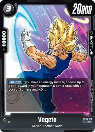 Image of Vegeta - FB05-113 (FB05-113) - New Adventure Holofoil
