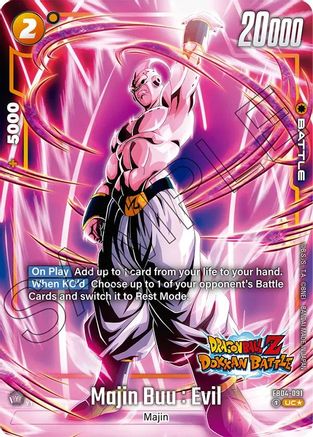 Image of Majin Buu : Evil - FB04-091 (Dragon Ball Z Dokkan Battle Alternate Art) (FB04-091) - Ultra Limit Alternate Art Reprints Holofoil