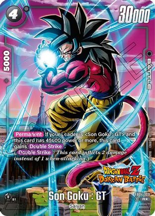 Image of Son Goku : GT (Dragon Ball Z Dokkan Battle Alternate Art) (FB04-109) - Ultra Limit Alternate Art Reprints Holofoil