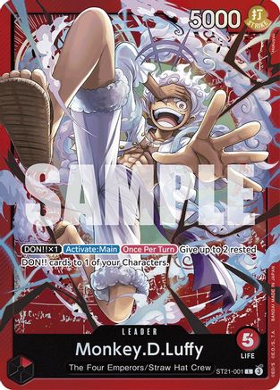 Image of Monkey.D.Luffy (001) (ST21-001) - Starter Deck EX: Gear 5 Foil