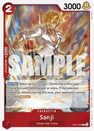 Image of Sanji (ST21-003) - Starter Deck EX: Gear 5 Foil