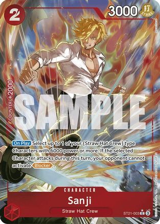 Image of Sanji (Parallel) (ST21-003) - Starter Deck EX: Gear 5 Foil