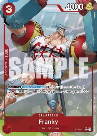 Image of Franky (Parallel) (ST21-011) - Starter Deck EX: Gear 5 Foil