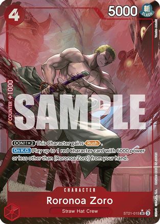 Image of Roronoa Zoro (Parallel) (ST21-015) - Starter Deck EX: Gear 5 Foil