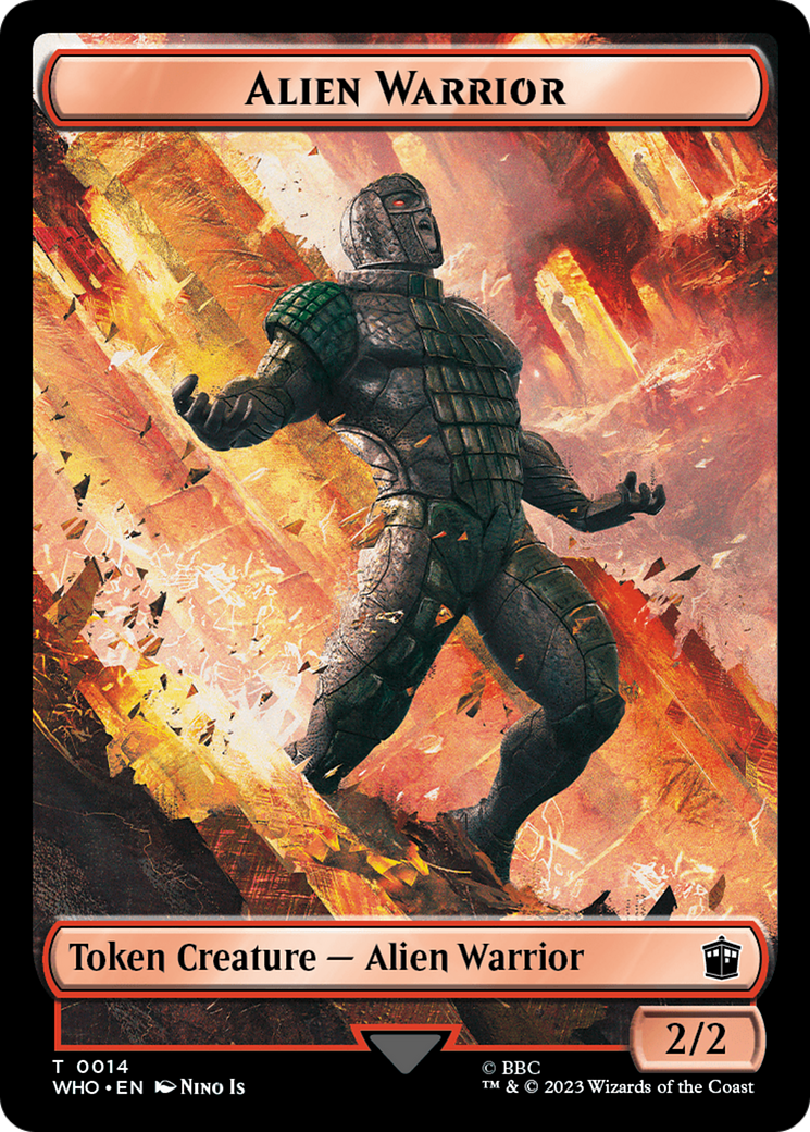 Image of Alien Warrior (TWHO-014) - Doctor Who Tokens Foil