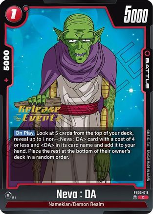 Image of Neva : DA (FB05-011) - New Adventure Release Event Cards