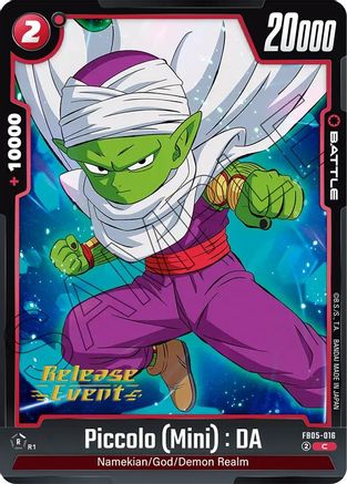 Image of Piccolo (Mini) : DA (FB05-016) - New Adventure Release Event Cards