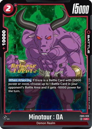 Image of Minotaur : DA (FB05-020) - New Adventure Release Event Cards
