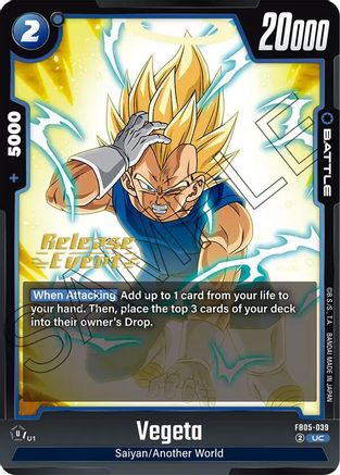 Image of Vegeta - FB05-039 (FB05-039) - New Adventure Release Event Cards