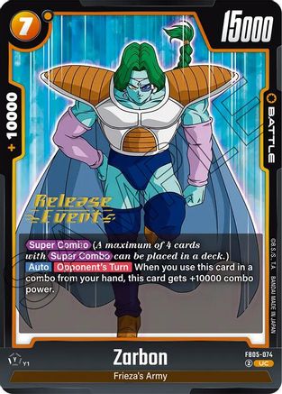 Image of Zarbon (FB05-074) - New Adventure Release Event Cards