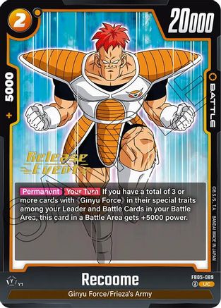 Image of Recoome (FB05-089) - New Adventure Release Event Cards