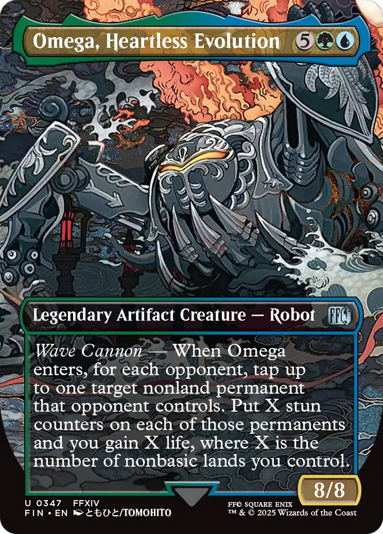 Image of Omega, Heartless Evolution (Borderless) (FIN-347) - FINAL FANTASY (Borderless) Foil