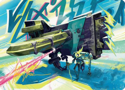 Image of Salvation Engine Art Card (Gold-Stamped Signature) (AADFT-036) - Art Series: Aetherdrift
