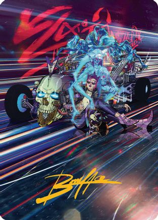 Image of Midnight Mangler Art Card (Gold-Stamped Signature) (AADFT-038) - Art Series: Aetherdrift