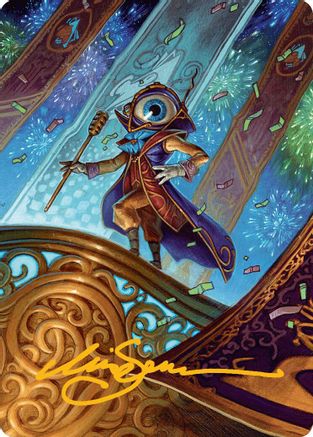 Image of Vnwxt, Verbose Host Art Card (Gold-Stamped Signature) (AADFT-008) - Art Series: Aetherdrift