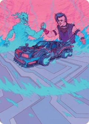 Image of Demonic Junker Art Card (AADFT-040) - Art Series: Aetherdrift