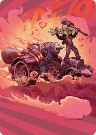 Image of Burner Rocket Art Card (AADFT-041) - Art Series: Aetherdrift
