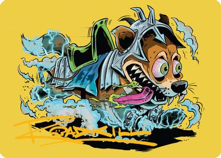 Image of District Mascot Art Card (50/54) (Gold-Stamped Signature) (AADFT-050) - Art Series: Aetherdrift